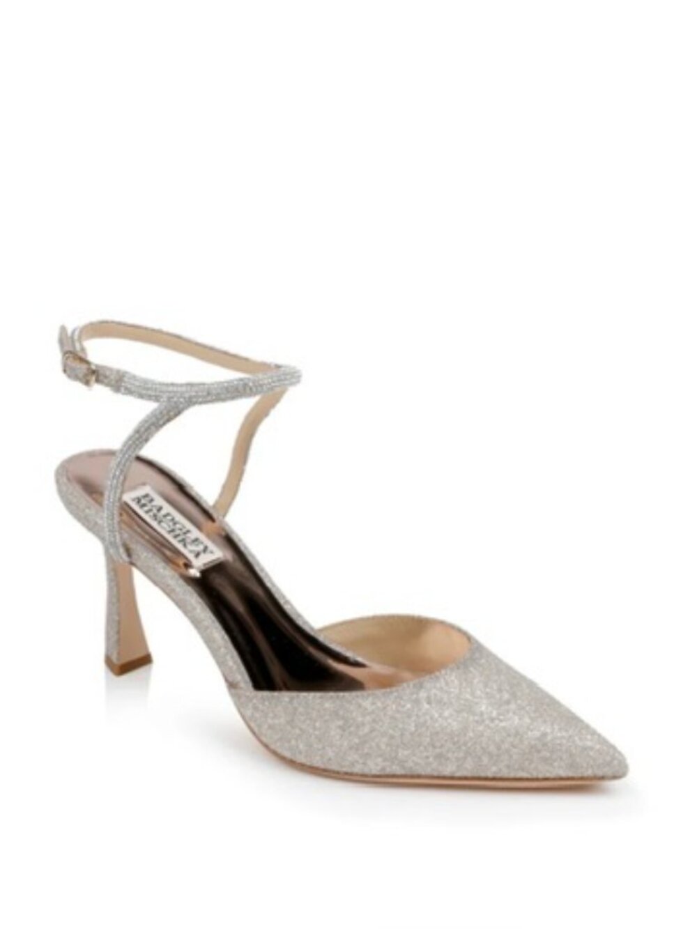 New Badgley Mischka Kamilah Heels Champagne Sz 8